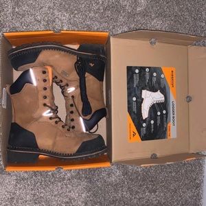 Men's Steel-Toe Logger Boots Size 13 Worn for a week just got the wrong size